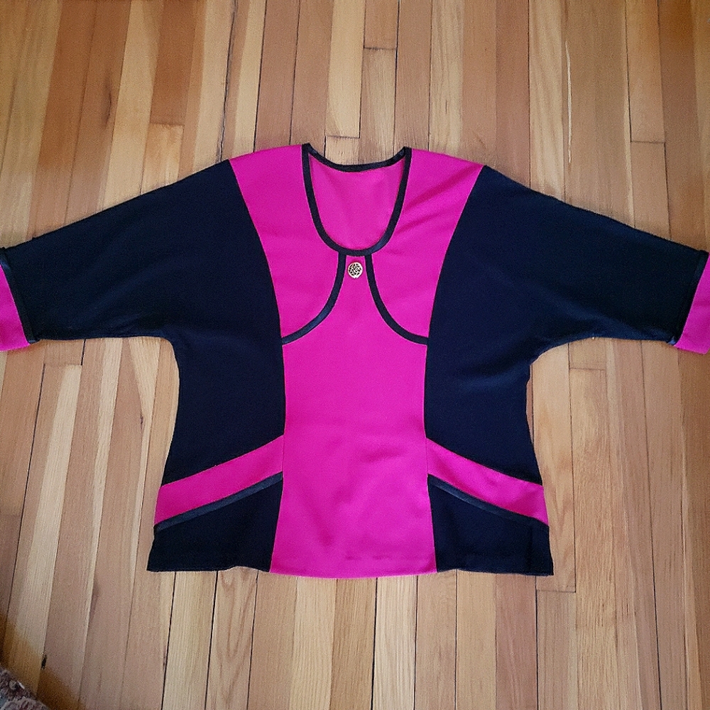 Formal to Casual Jersey 3/4 dolman sleeves women's top XL